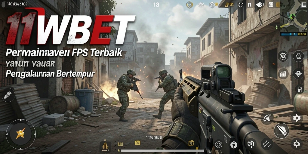 Screenshot gameplay 11WBET yang menunjukkan intensitas pertempuran FPS.