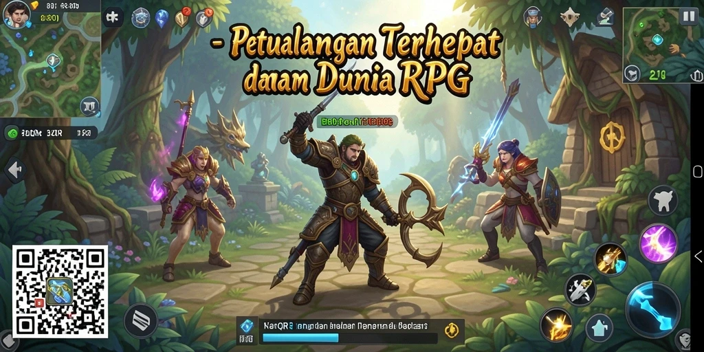 Tampilan gameplay RPG yang menarik di 8QR.
