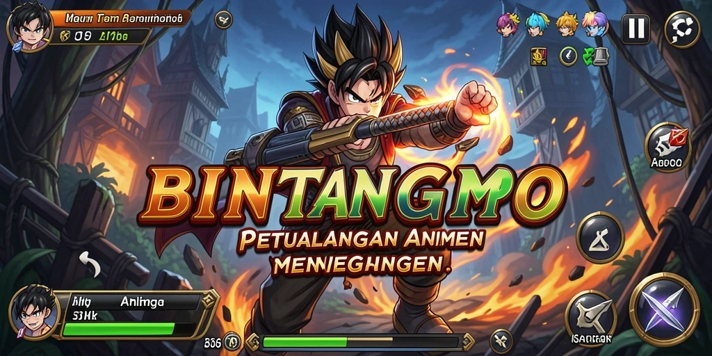 Tampilan dinamis dari gameplay BINTANGMPO yang seru.