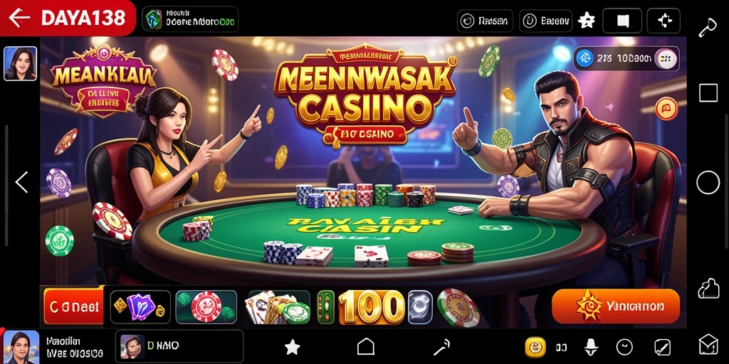 Tampilan gameplay Live Casino yang mendebarkan di DAYA138.