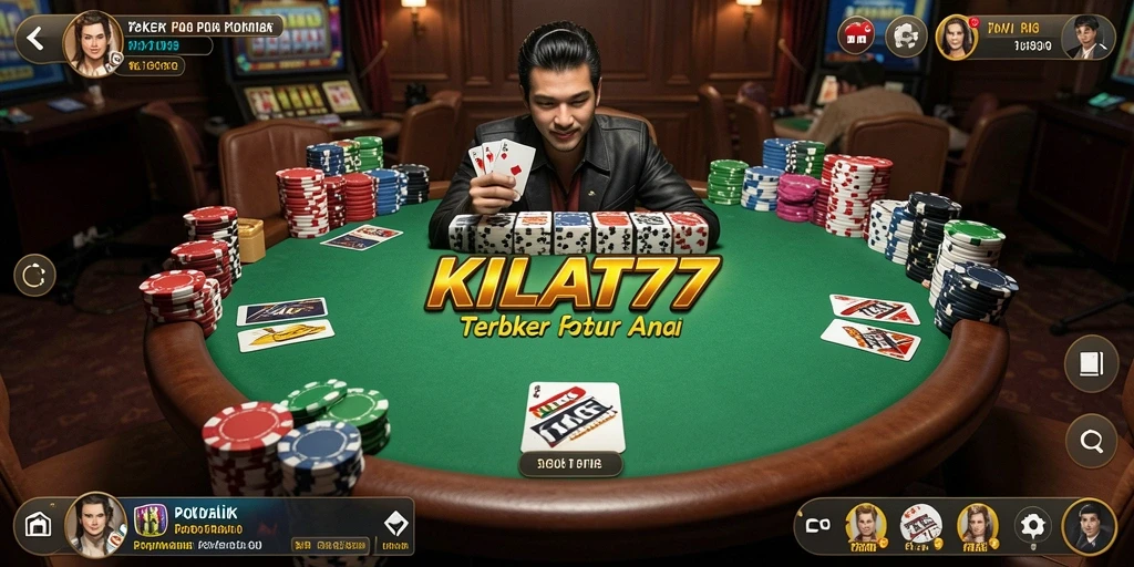Tampilan menarik dari gameplay Poker KILAT77 yang seru.