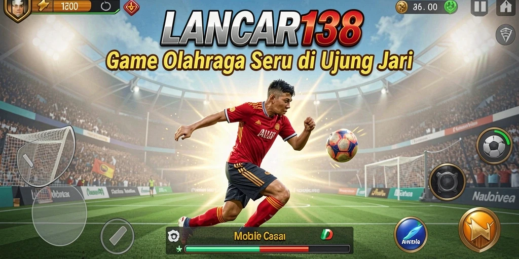 Tampilan gameplay seru dalam LANCAR138 dengan aksi olahraga yang intens.