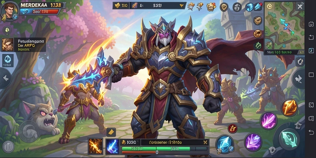Screenshot gameplay MERDEKA138 menampilkan aksi pertarungan yang menarik.