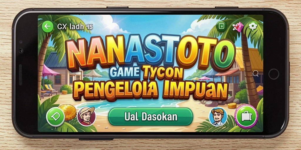 Tampilan gameplay NANASTOTO menampilkan keseruan mengelola bisnis Tycoon.