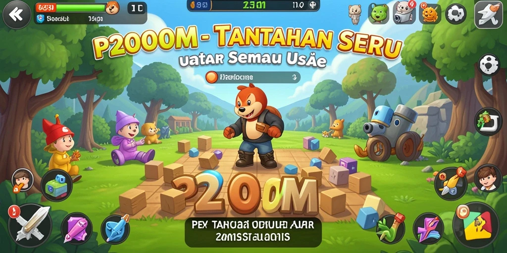 Tampilan gameplay P200M yang menantang dan menarik perhatian.