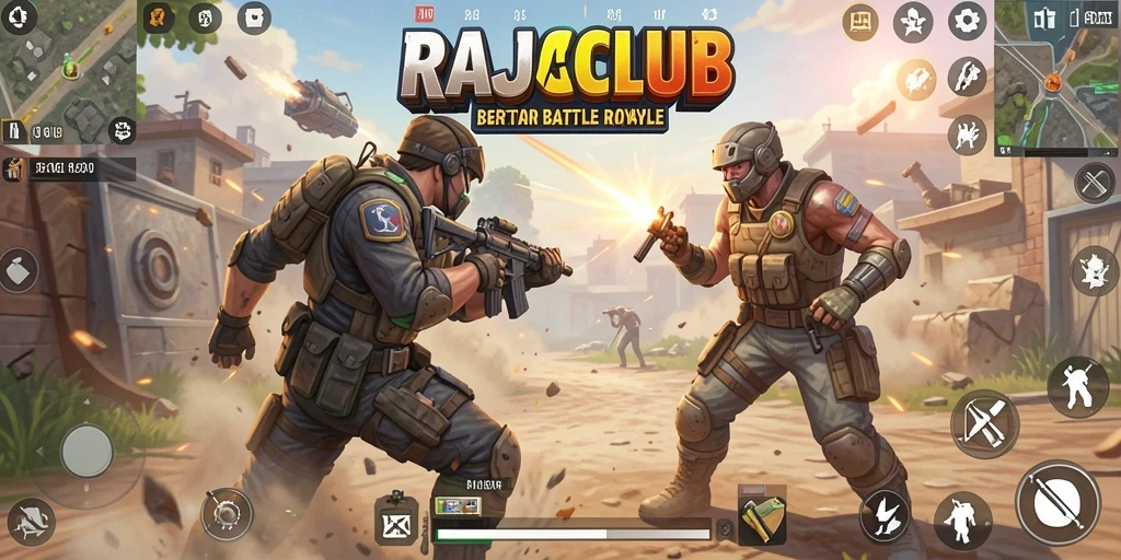 Tampilan gameplay seru dan mendebarkan di RAJACLUB.