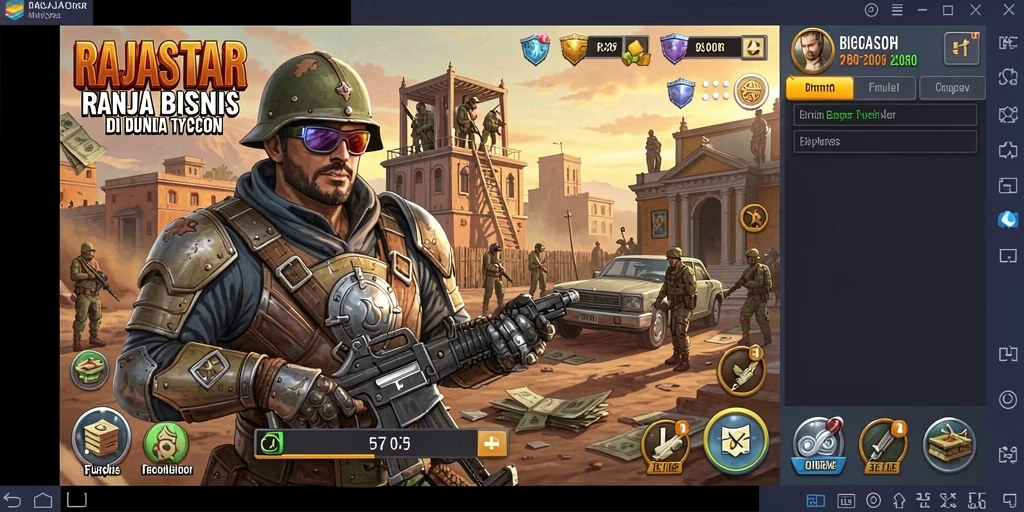 Screenshot menampilkan gameplay menarik RAJASTAR yang penuh strategi.