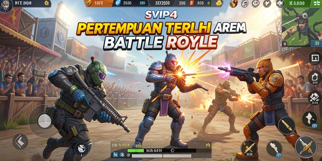 Gameplay seru di SVIP4 dengan pertempuran intens di arena.