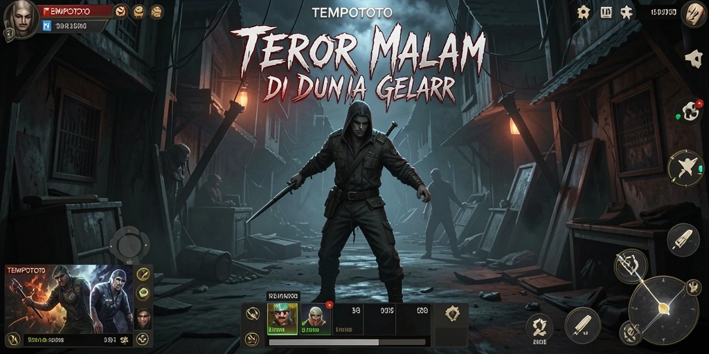 Gameplay mencekam dari TEMPOTOTO dengan suasana horor yang mendalam.
