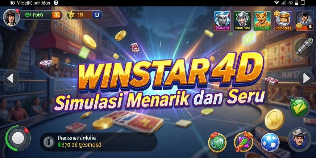 Tampilan gameplay mendalam dari WINSTAR4D yang memukau.