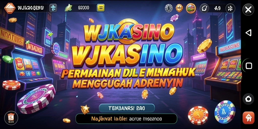 Tampilan gameplay WJKASINO yang mendebarkan dan interaktif.