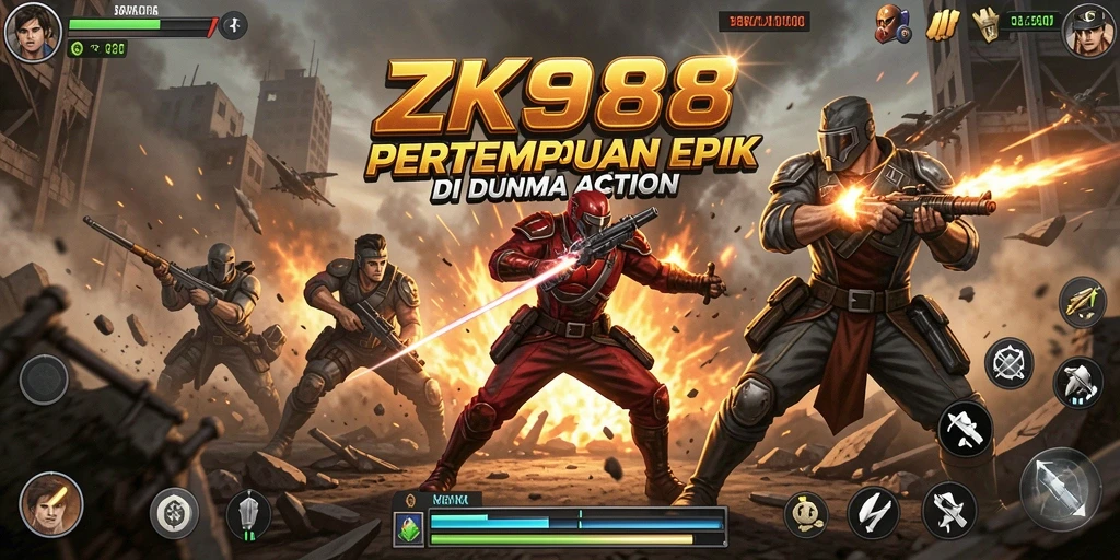 Tampilan gameplay ZK988 yang seru dan mendebarkan.
